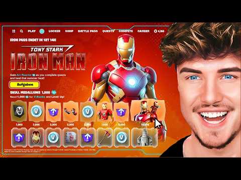 Das *NEUE* XXL IRON MAN UPDATE (Battlepass, Skin, Mythische Waffen)