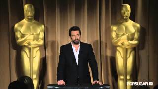 Oscar Awards 2013 Hugh Jackman Calls Jean Valjean the Hamlet of Roles at Oscars Luncheon