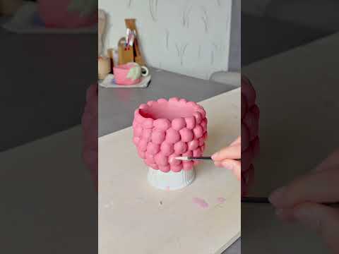 Ma tasse framboise 🥹 #ceramic #ceramics #ceramique  #pottery #raspberry #framboise