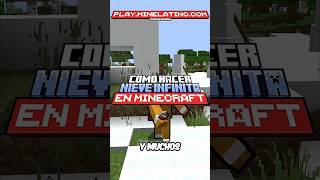 ¡COMO HACER NIEVE INFINITA en MINECRAFT! 😱