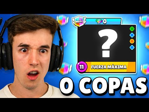 BAJO UN BRAWLER *RANGO MAXIMO* a 0 COPAS en BRAWL STARS