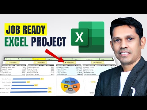 Excel interview project : Learn to create interactive Dashboard in excel (practice file included)