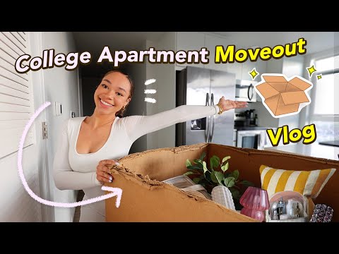 COLLEGE MOVE-OUT VLOG 📦 junior year apartment + building reveal ✨