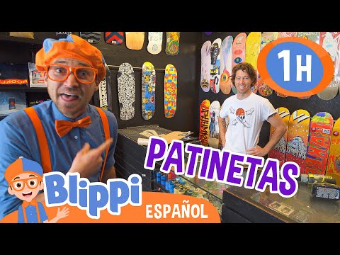 Blippi aprende todo sobre patinetas 🛹| Canciones Infantiles🎵| Juega | Moonbug Español | Blippi