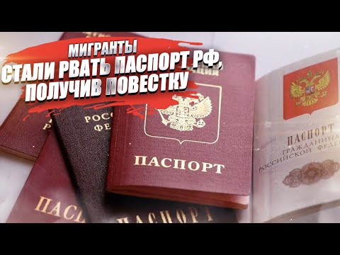 «Не буду служить! Я деньгу заработать ехал!» – мигранты стали рвать паспорт РФ,получив повестку