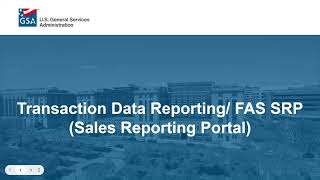 MAS Office Hours: Transactional Data Reporting (TDR)/ FAS Sales Reporting Portal (SRP) - 02/19/2026