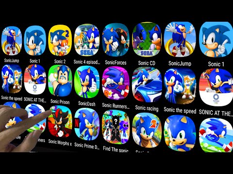 Sonic Dash,Sonic Runners,Go Sanic,Sonic Boom 2,Sonic Forces,Sonic Jump,Sonic CD,Sonic the Hedgehog 4