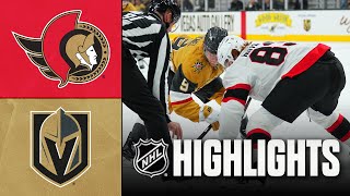 Senators vs. Golden Knights | NHL Highlights | November 26, 2025