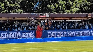 Fanmarch und choreo Eintracht Trier Fans gegen TuS Koblenz in Moselstadion "23.05.2026"