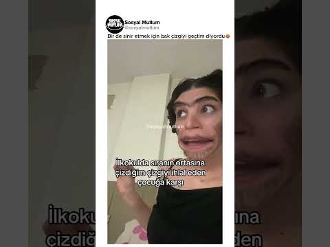 Bir de sinir etmek için bak çizgiyi geçtim diyordu😂