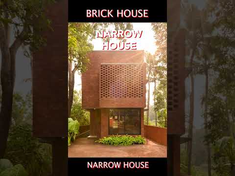 Narrow Brick house In India | #shorts  #architecture #whyarch #architect #home