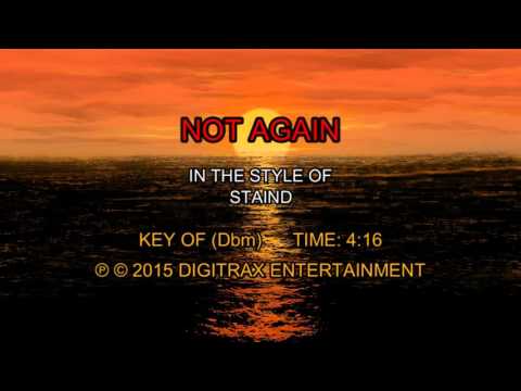 Staind – Not Again (Backing Track)