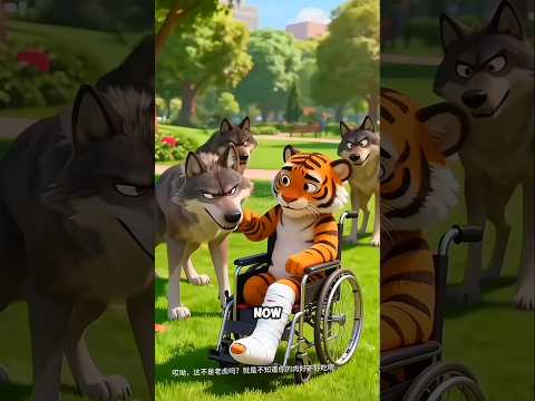 Tiger 🐯 and wolf 🐺 fight 💪💥 #shorts