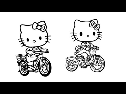 Drawing and Painting Hello Kitty for Children and Toddlers