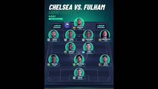 Chelsea vs Fulham Lineup Prediction #chelsea #premierleague