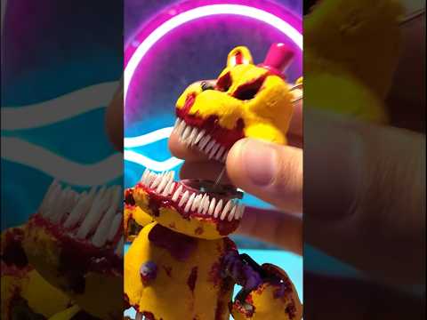 Disassembling FREDBEAR sculpture | Customizing FNAF clay figures #shorts #fnaf #fivenightsatfreddys