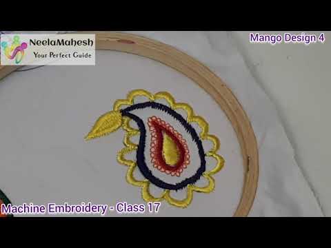 Mango Design 4|Machine Embroidery - Class 17 - Mango...