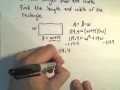 Rectangle Dimensions and Quadratic Equations
