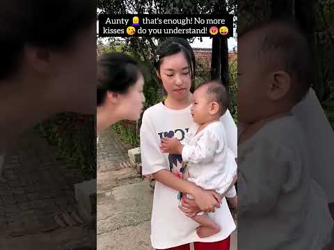 Aunty 👱‍♀️ that's enough! No more kisses 😘 do you understand! 😡😜