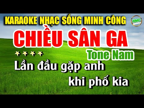 Karaoke Nhạc Trữ Tình Tone Nam Dễ Hát | Nhạc Xưa Bất Hủ Cực Hay – CHIỀU SÂN GA