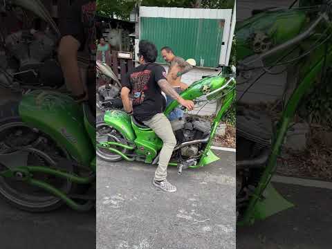 สายเขียว ???? #custom #chopper #custombike #harleydavidson #buell
