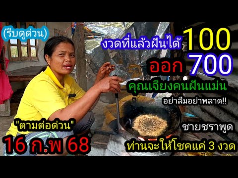 สุดปัง!!#ฝันได้ตรงๆ00 ตามด่วน(16 ก.พ 68)ชายชราบอกจะให้แค่ 3 งวดเท่านั้น#คุณเจียงคนฝันแม่น ห้ามพลาด!!