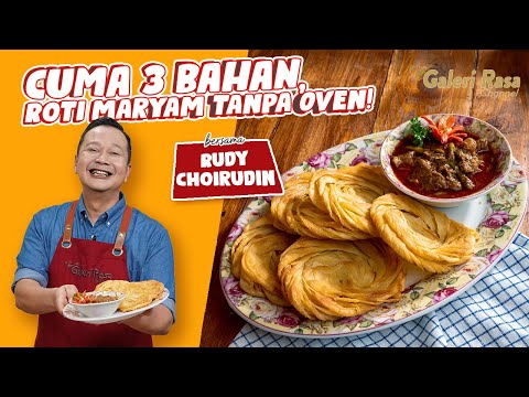 RUDY CHOIRUDIN | CUMA 3 BAHAN, ROTI MARYAM TANPA OVEN! ~ ROTI MARYAM