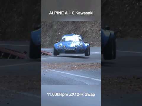 Kawasaki ZX12-R powered Alpine A110 🔥🔥🔥 #hillclimbmonster
