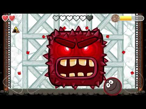 Red Boss vs Black Ball Cave Fight Red Ball 4