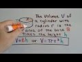 Volume of Cylinders and Prisms