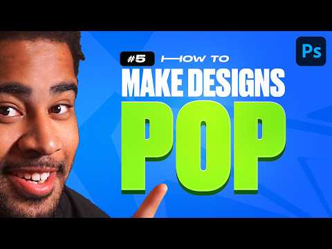 4 More BEST Ways to make Designs POP in Photoshop! (Beginners)