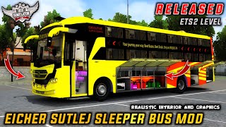 Download EICHER SUTLEJ S1800 NON AC SLEEPER BUS MOD | Bus Simulator Indonesia | BUSSID | #bussidmods