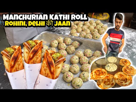 Fire Manchurian Rolls😳🔥 | ROHINI VIRAL KATHI ROLLS | INDIAN STREET FOOD