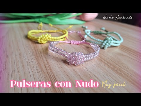 pulsera con Hilo chino y Nudo #macrame #diy #handmade