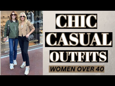 10 Everyday Casual Yet Chic Outfits For Women Over 40  | Fashion Over 40