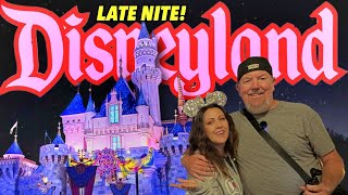 LATE NITE AT DISNEYLAND! Forgot we Had a Reservation.. Walk-on Rides & Closing the Park