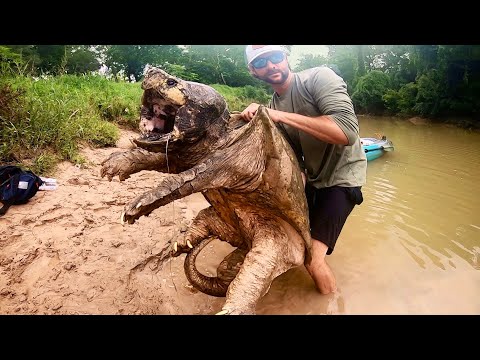 This CREEK CREATURE is BIGGER THAN WE ARE!!