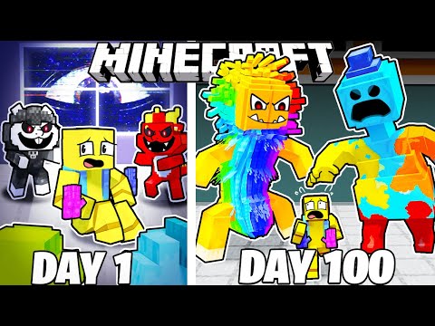 I Survived 100 Days of POPPY PLAYTIME: CHAPTER 4 in Minecraft!