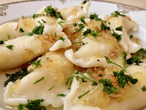 Вареники с картошкой (очень вкусно по-домашнему) perogies recipe, english subtitles