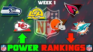 NFL Week 1 Power Rankings | Rams Top & Fins Bottom
