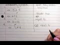 Understanding Inequalities and Symbols