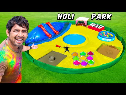 We Built Water Park For Holi - 100% Real | हमारा खुद का वाटर पार्क 😍