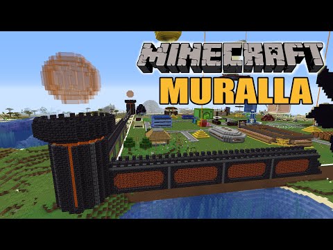 Hice una MURALLA EPICA en Minecraft Survival