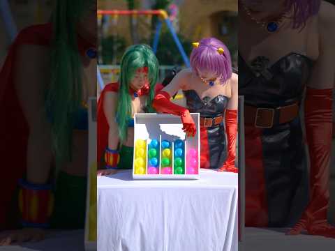【どうすれば早くできるかな？】 #フィーバーパワフル #絶賛稼動中 #ゲーム #パズル #ボール並び替え #SANKYO #夢夢 #ジャム #ナナ