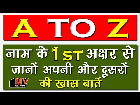 A to Z: नाम के 1st अक्षर से जानिए अपनी और दूसरों की बातें, Nature and future by name