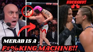 MMA Community REACTS to Merab Huge FINISH Over Sean O'Malley! Kayla Harrison & Amanda Nunes FACEOFF!