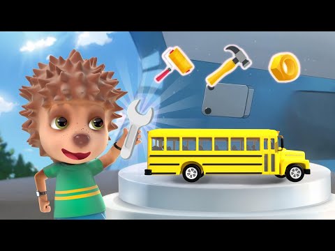 Hedgehog Adventures🚍Bus Emergency Help! ❤️  Funny Cartoon Animation for Kids