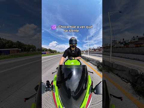 Quería que chocara mi moto #moto #bike #humor #moteros