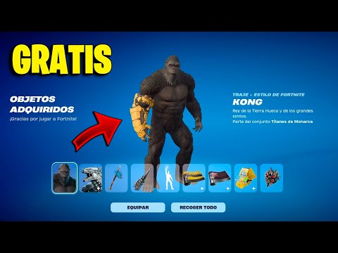 ✅COMO CONSEGUIR *LOTE DE MECHAGODZILLA Y KONG * GRATIS EN FORTNITE / CAPITULO 6 TEMPORADA 1