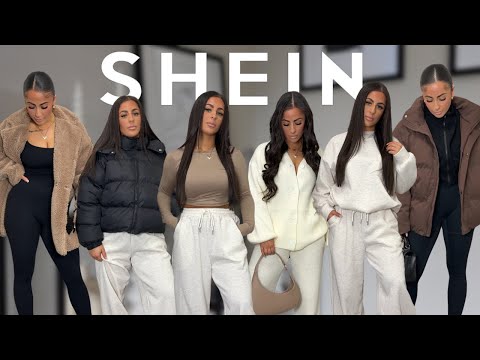 SHEIN WINTER TRY ON HAUL🌨️ essentials to build a wardrobe, puffer coats, jeans, footwear + more